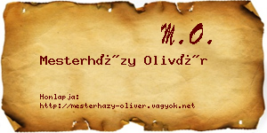 Mesterházy Olivér névjegykártya